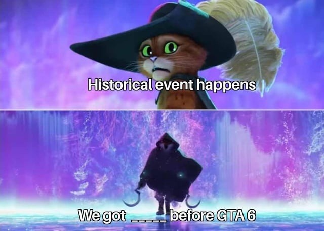 Historic event happens before GTA 6 drops - meme
