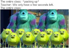 When we leave the class - meme