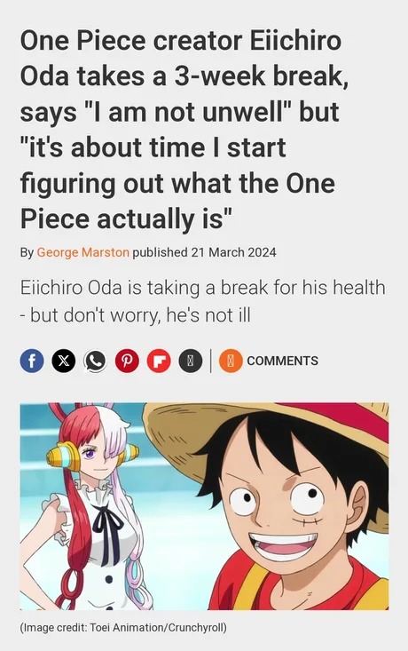 One Piece ending in the works? - meme
