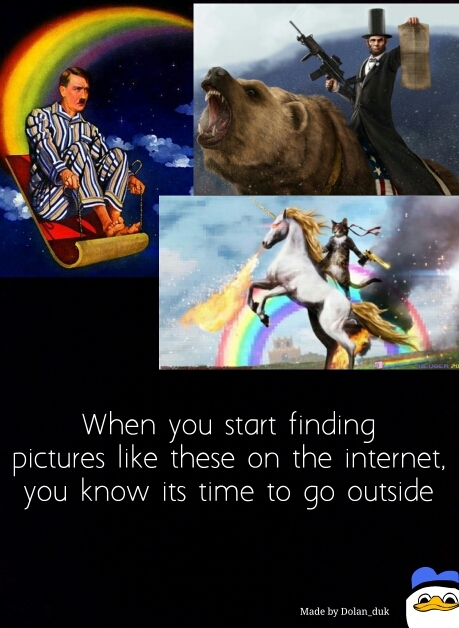 yes, that is in fact Abraham Lincoln riding a bear - meme