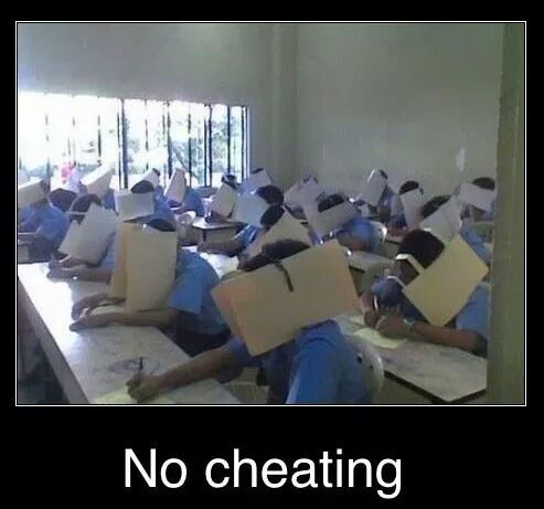 No Cheating! - meme