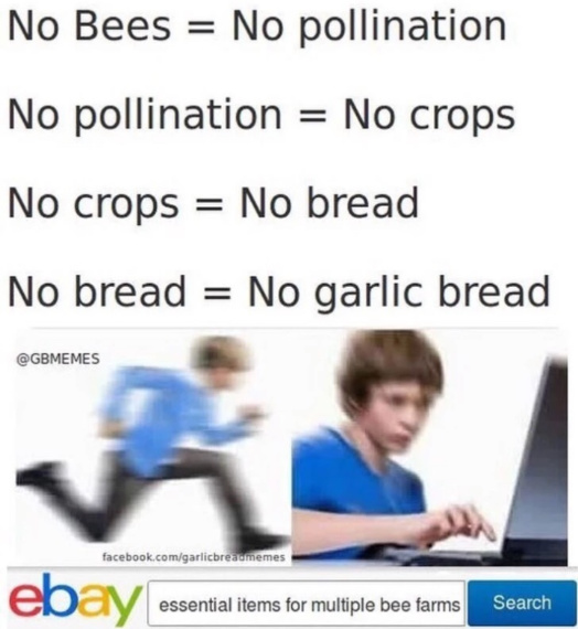 Save the bees - meme