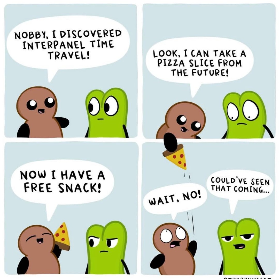 The inter panel paradox - meme