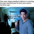 Sleep paralysis is the worst