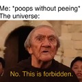 poops without peeing