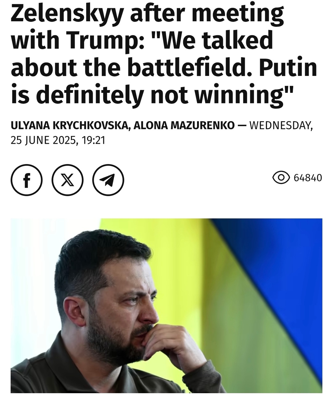 Zelenskyy spills tea on Putin not winning after holdup with Trump - meme