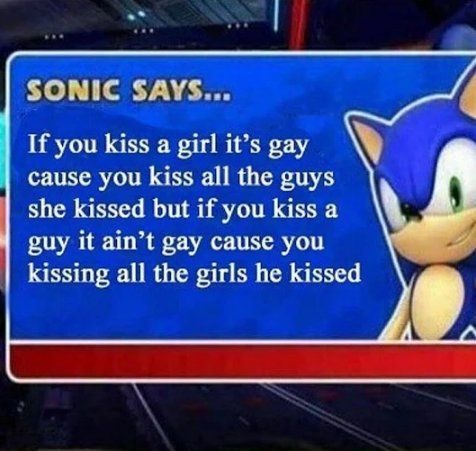 sonic spits facts fr - meme