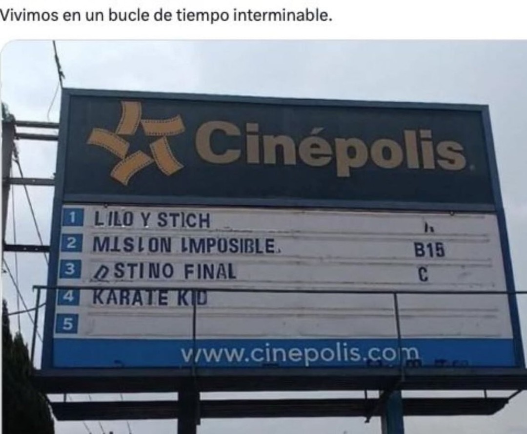 Cinépolis y su loop eterno de pelis como si fueran memes
