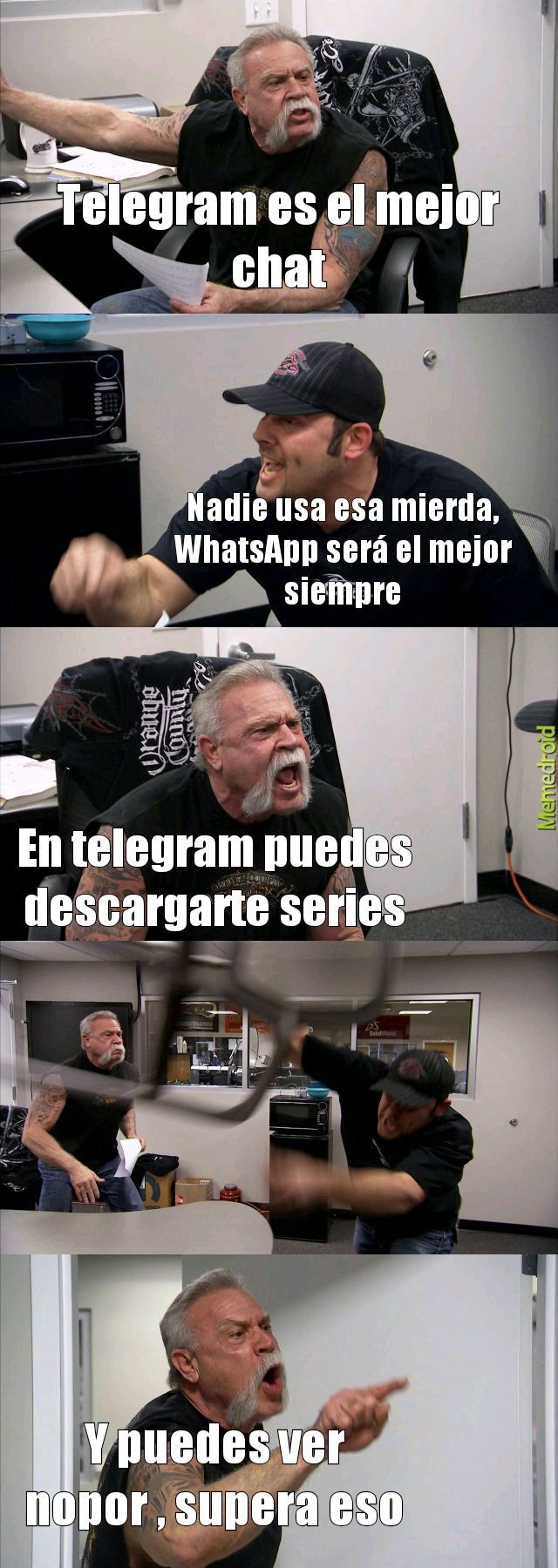 Aunque todos usamos WhatsApp - meme