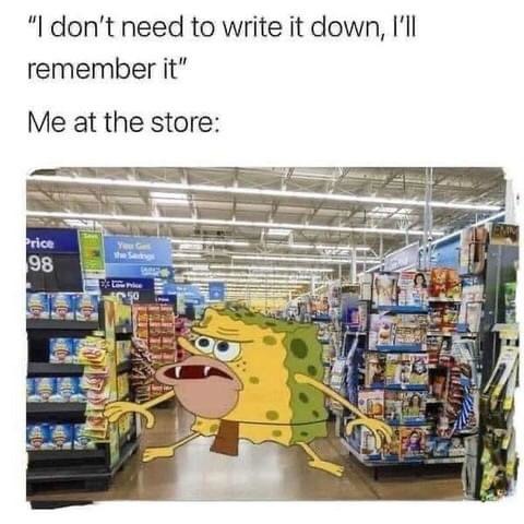 At the store - meme