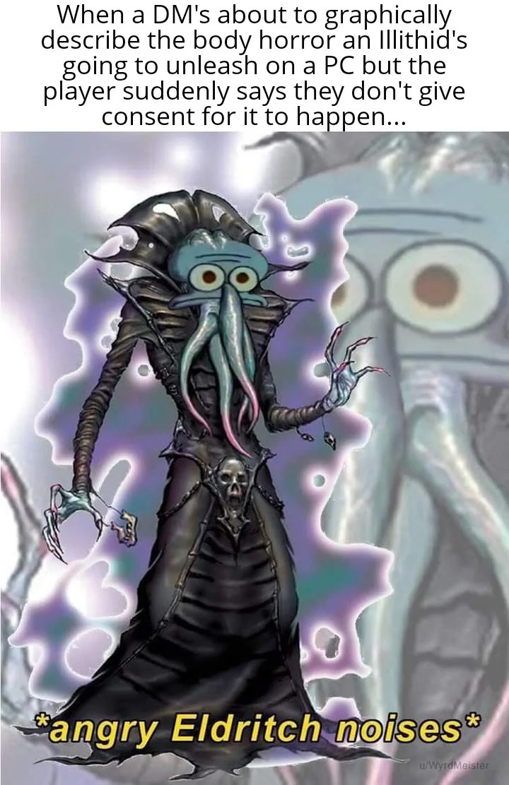 Angry Eldritch noises - meme