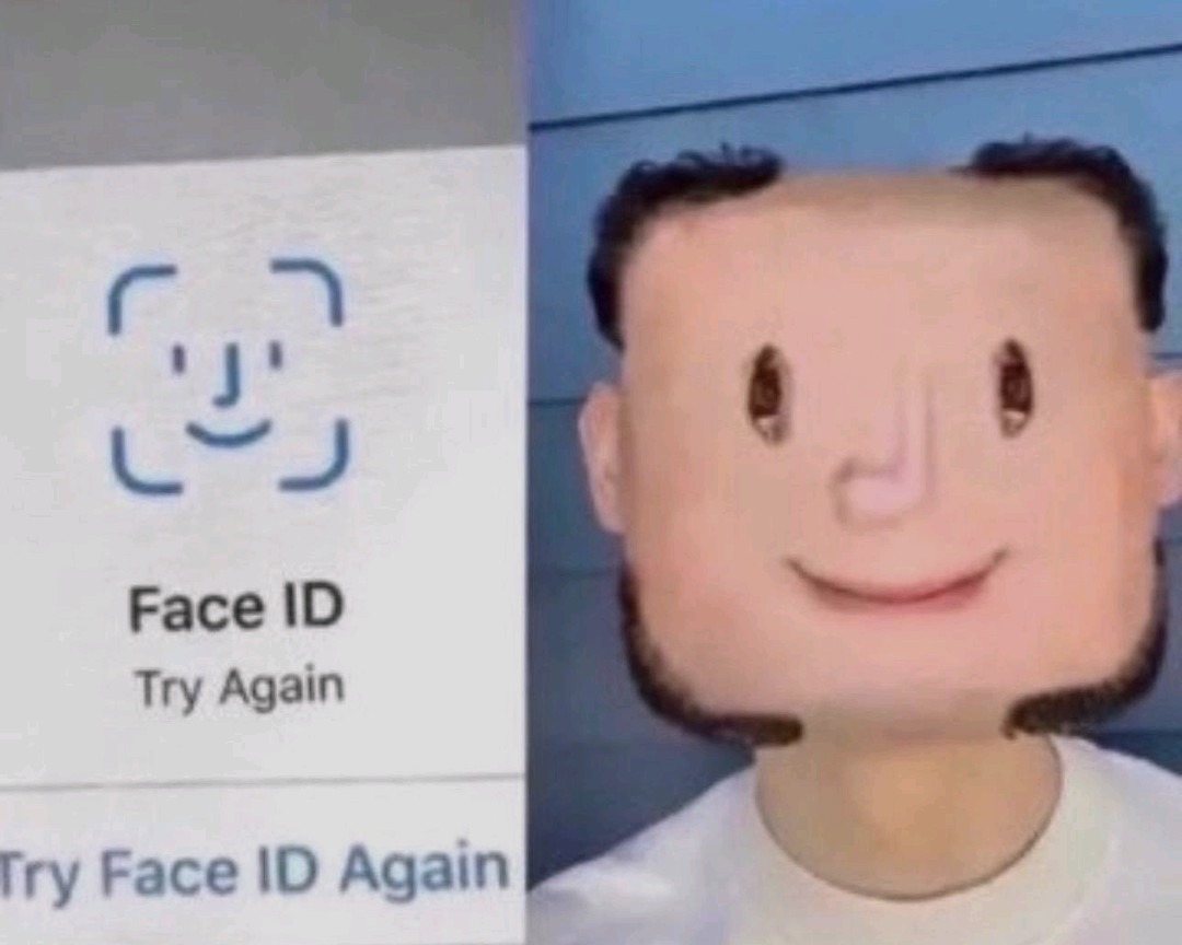 The face id guy has been found - meme