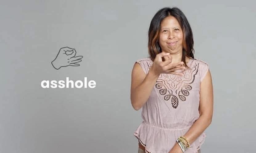 Learn ASL this does not mean okay - meme