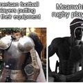 American football players vs rugby players