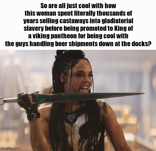 Queen of a viking pantheon - meme