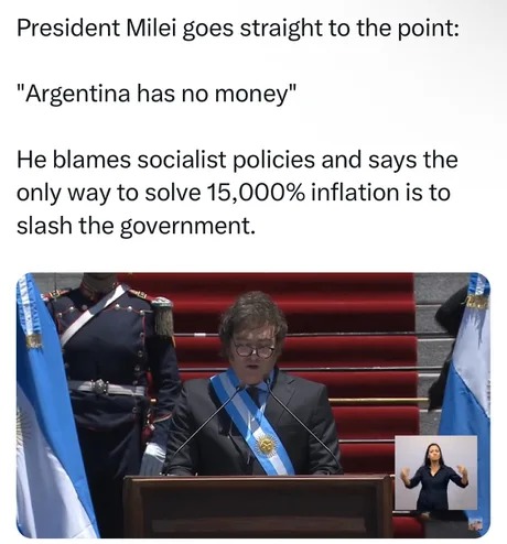 Argentina has no money - meme