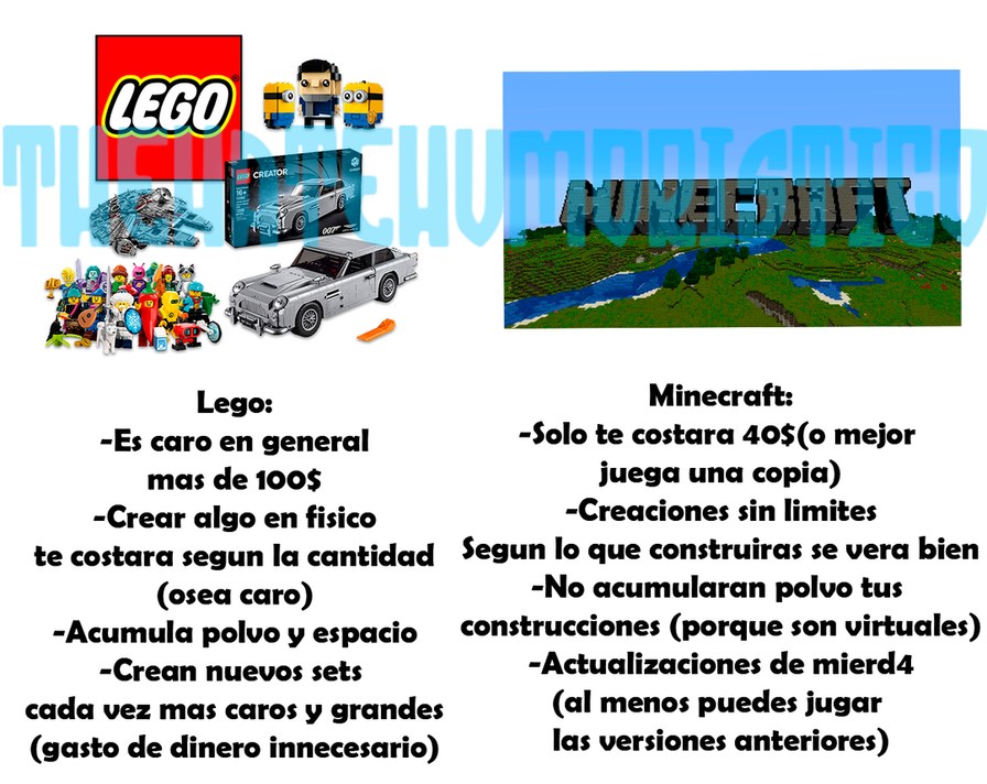 lamento por el anuncio anterior, en serio para que sacar lego minecraft si tengo el minecraft no judaz - meme