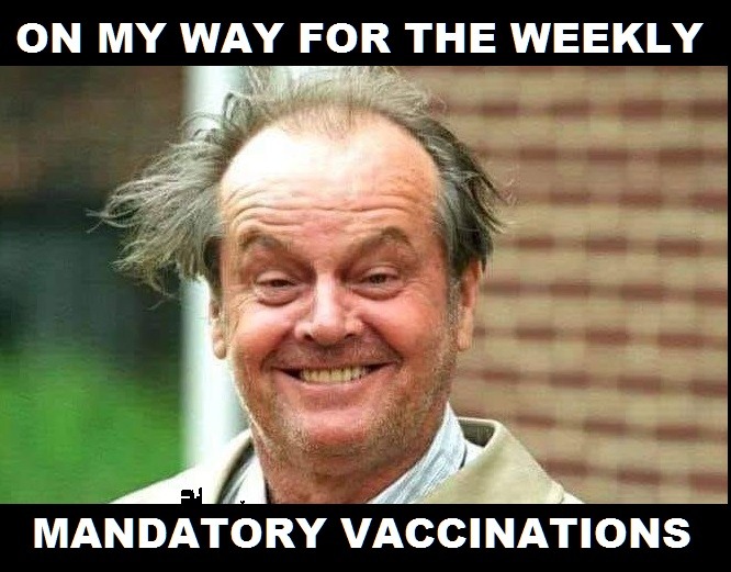 Jack Nicholson on my way to vaccination - meme
