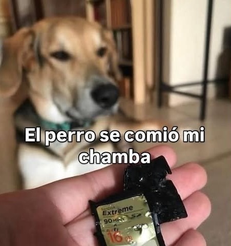Mi chamba era snack - meme