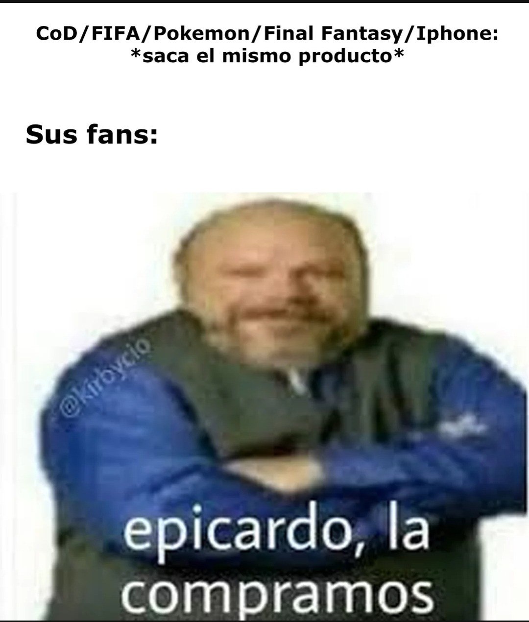 Fans espajoles de mierdamon explicando porque su fifa japonés tiene el lore más extenso y es mejor que chadrio - meme