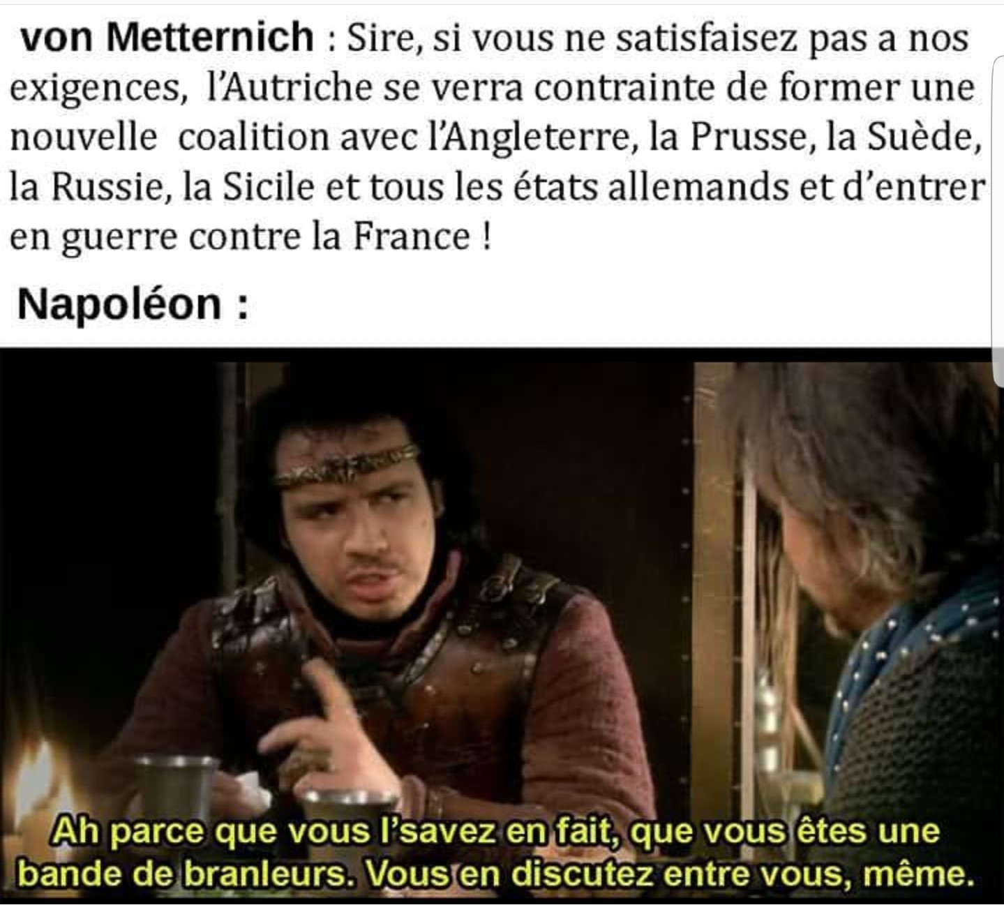 Napoléon quel homme viril  - meme