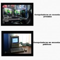 Computadoras en escuelas privadas vs Computadoras en escuelas públicas