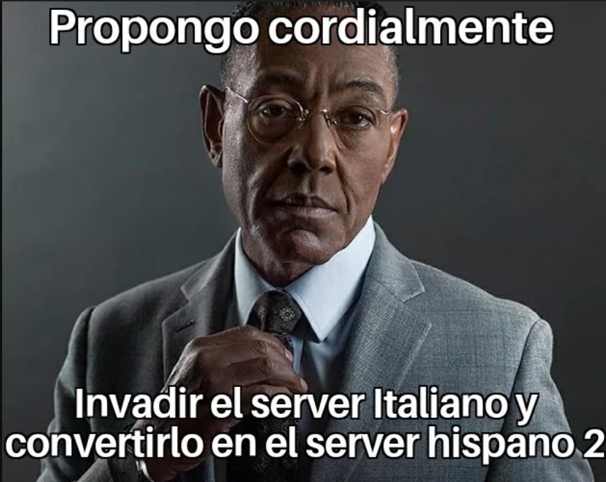 Vengo qui per invadere il server italiano (moderadores españoles pasen mi meme)