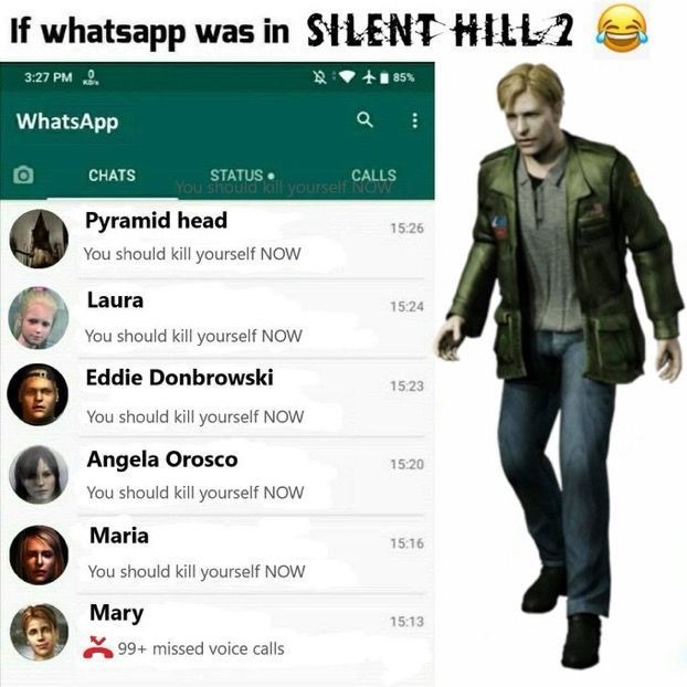 silent hill WhatsApp  - meme