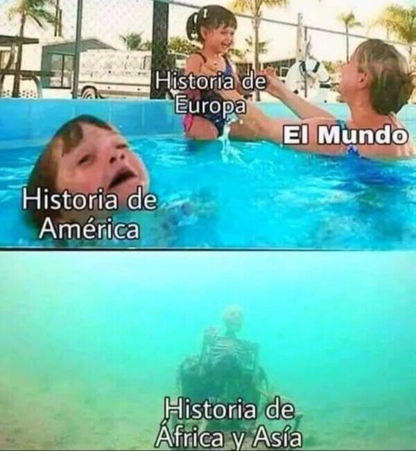 historia de Europa: HD | historia de África y Asia: calidad VHS - meme