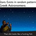 Stars exists in random patterns