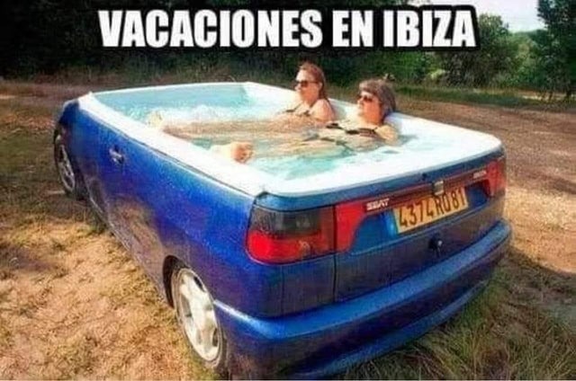 Vacaciones en Ibiza - meme