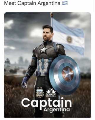 Messi Capìtán argento - meme