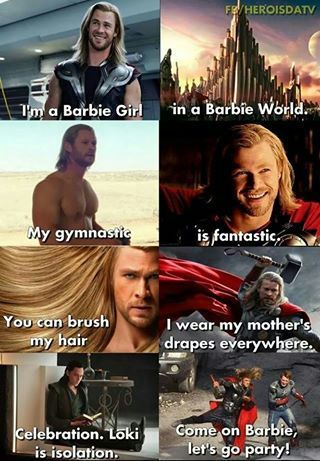 Thor es un loquillo - meme