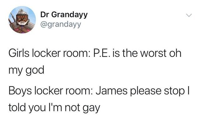 I told you I'm not gay James! - meme
