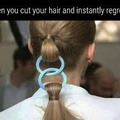 Hair cut regrets