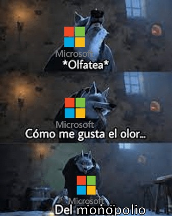 Monopolio de Microsoft - meme