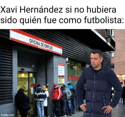 Xavi Hernandez listo para dejar el Barcelona o que - meme