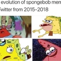 SpongeBob evolution