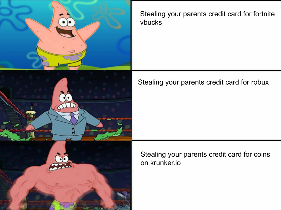 Patrick is always good at krunker.io - meme