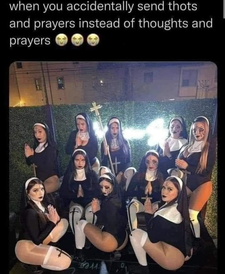 Nuns shouldn't be sexualized tho - meme