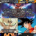 Goku explica a Vegeta la existencia de Dios