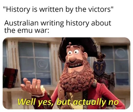 History is written by the victors - meme