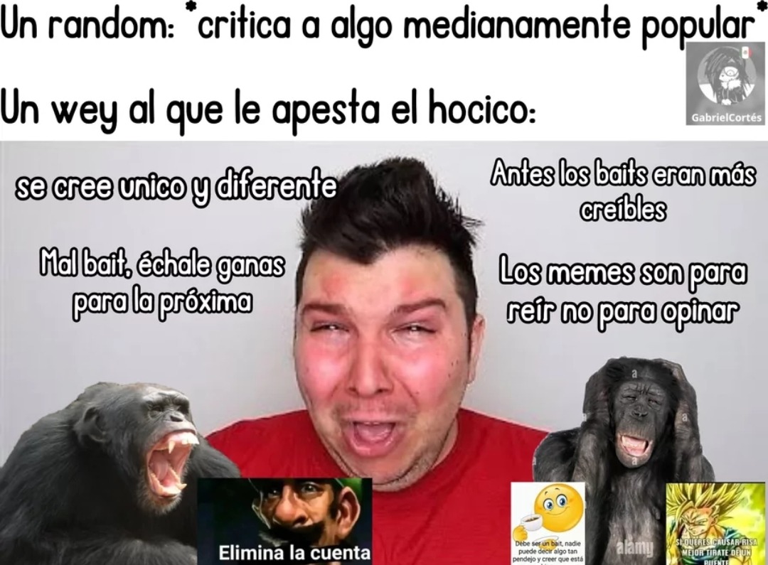 Comentarios genericos de kgada como las odio - meme