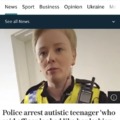 Cop arrest autistic teenager who called her lesbian
