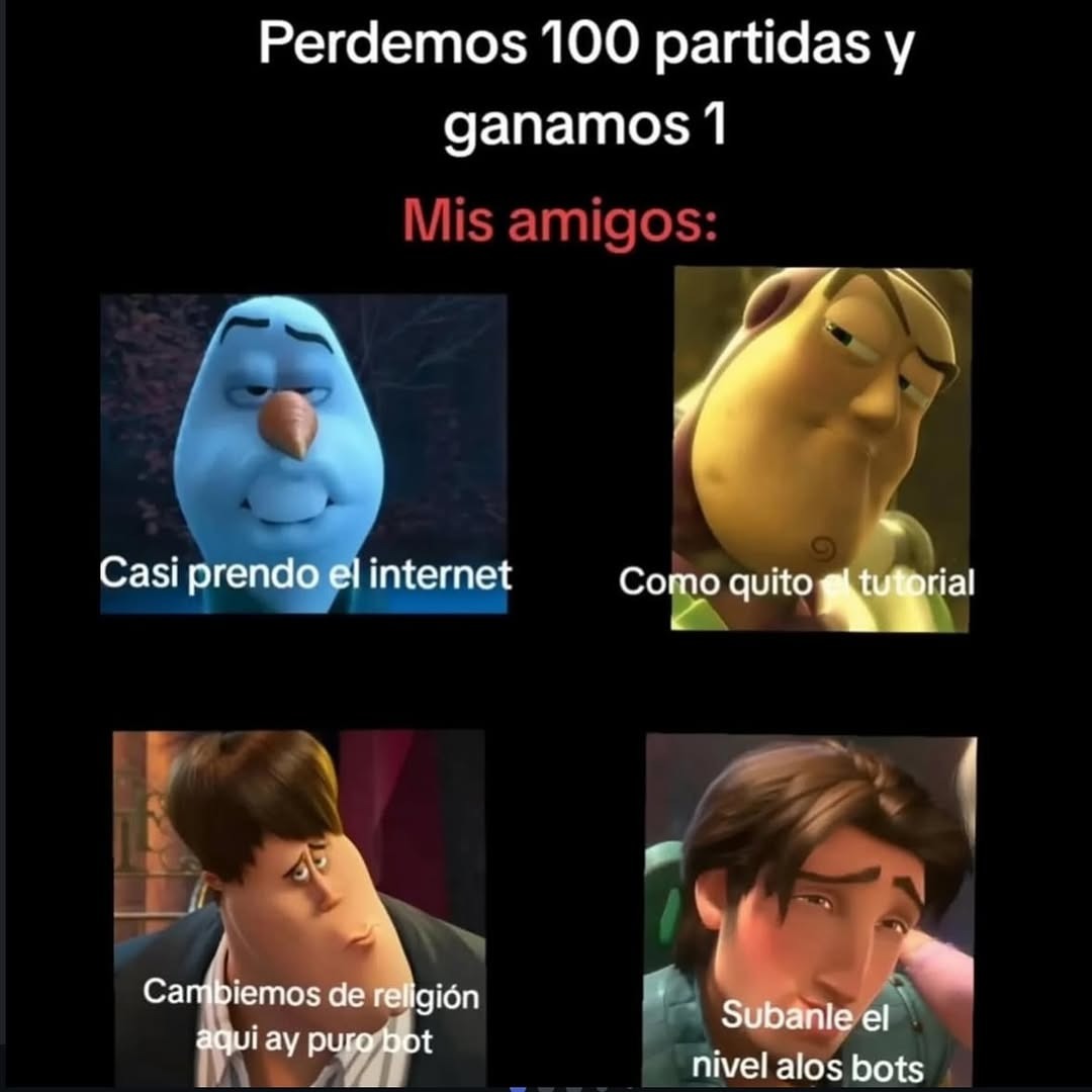Perdemos 100 y ganamos 1 // mis amigos activan la fe gamer - meme