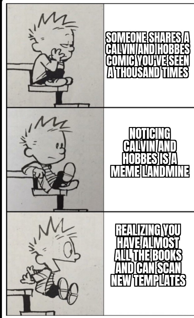 Calvin's Coming - meme