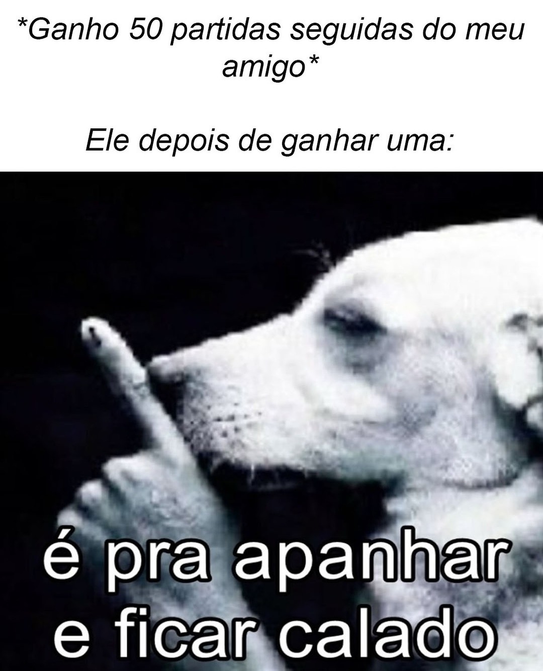 Bem quietinho - meme