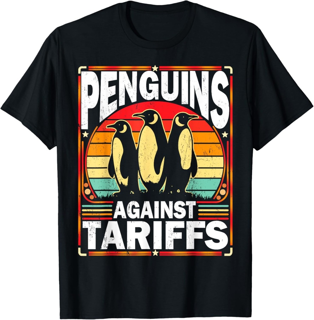 Funny Trump Penguins against Tariffs shirt say yes if you want to get one - meme