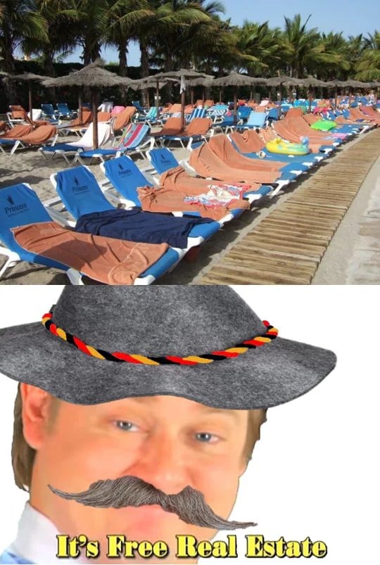 Germans on vacation - meme