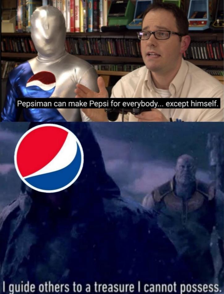 Dementia man is from Pepsi man - meme